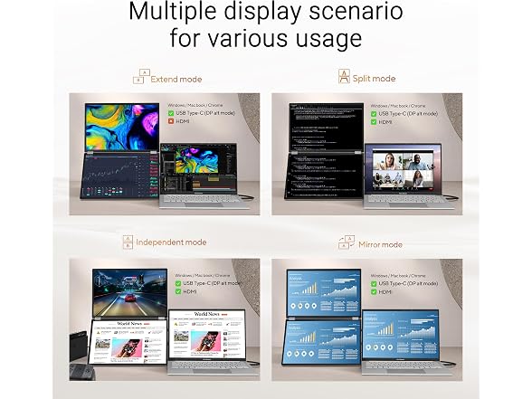ASUS MQ149CD 14.0 ASUS ZenScreen Duo MQ149CD 14 Dual 