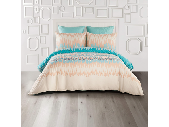 Kensie Ginny 3Pc Aztec Print Duvet Set