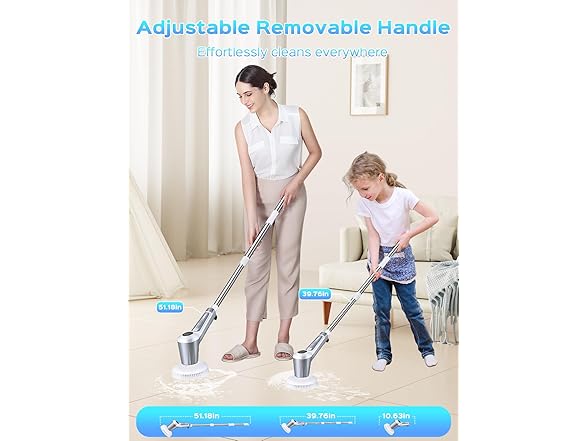 Cordless Electric Cleaning Spin Scrubber