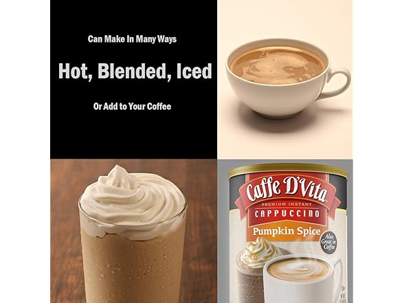 Caffe D'Vita Pumpkin Spice Latte Cappuccino