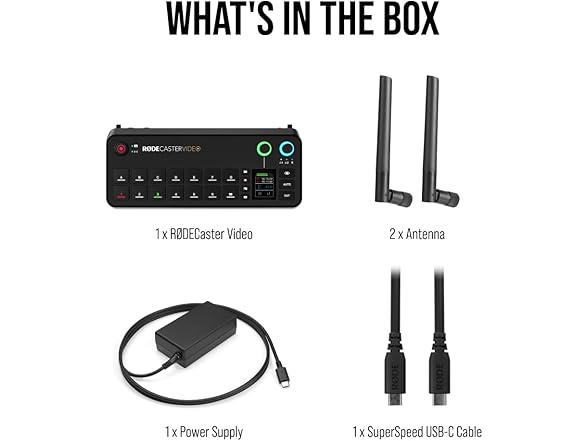 RODE RODECaster Video – Professional Video Switcher and Audio (Open Box)