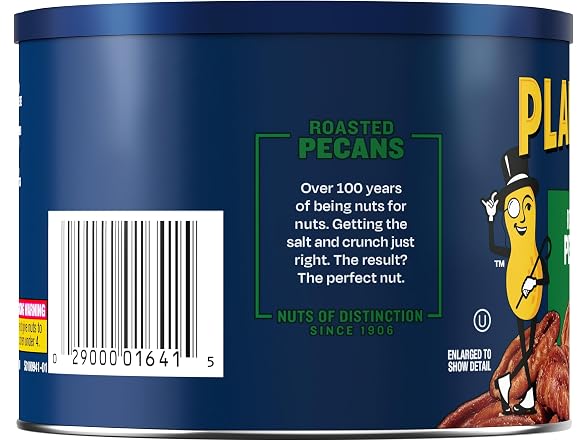 Planters Whole Pecans Roasted & Salted