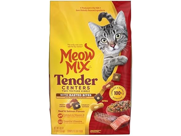 Meow Mix Tender Centers with Basted Bites