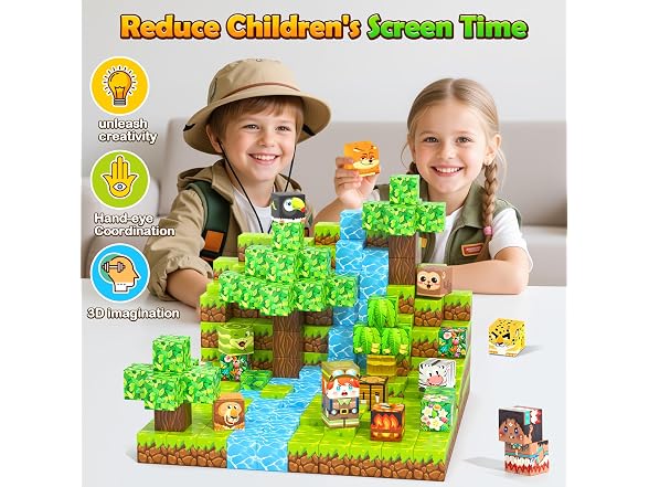 Gooidea 150-Piece Magnetic Blocks STEM