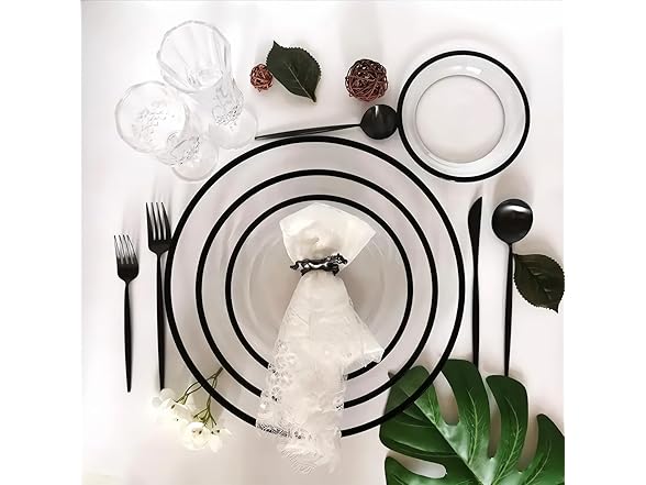 Opulence Collection Plastic Flatware Set