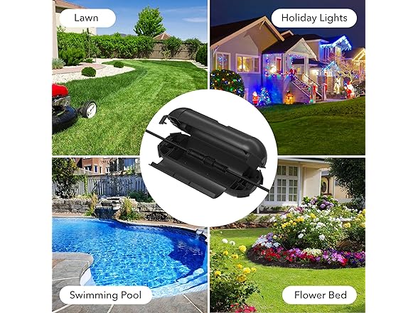 BN-LINK B0CX1K9XY4 [2 Pack] Outdoor Extension Cord Safety 
