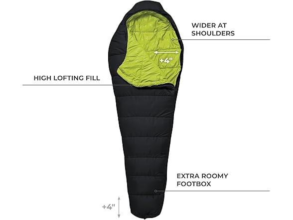 TETON LEEF Mummy Long 20F Sleeping Bag