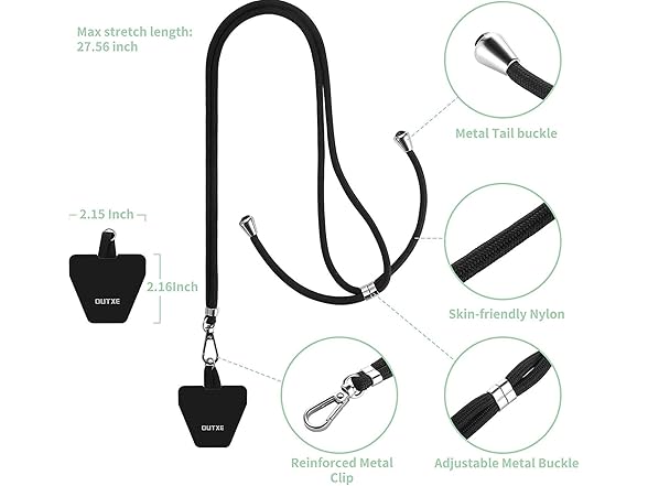 OUTXE Universal Phone Lanyard 4-Pack