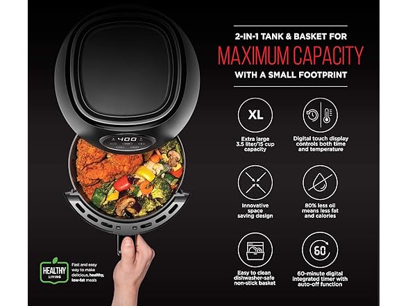 CHEFMAN 3.6Qt Air Fryer