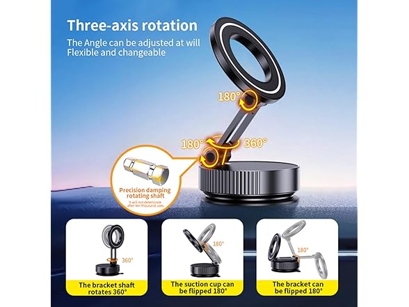 360 Adjustable Suction Car Phone Mount