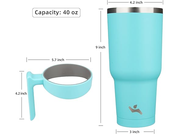 Konokyo 40 oz Tumbler with Handle