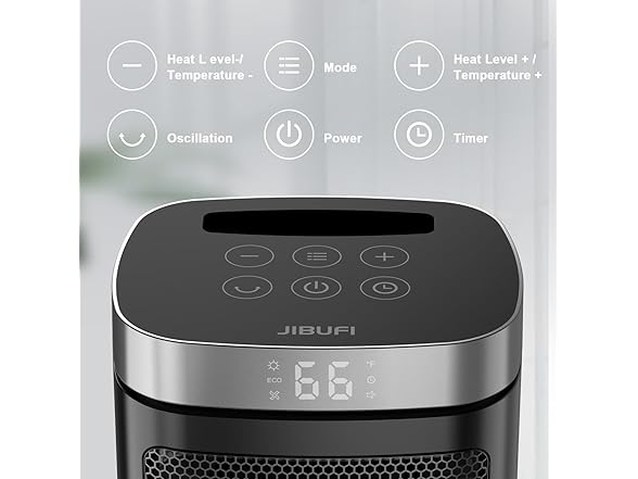 JIBUFI 1500W Portable Space Heater