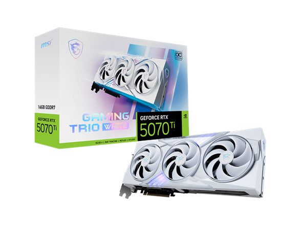 MSI GeForce RTX 5070 Ti 16G GAMING TRIO OC WHITE