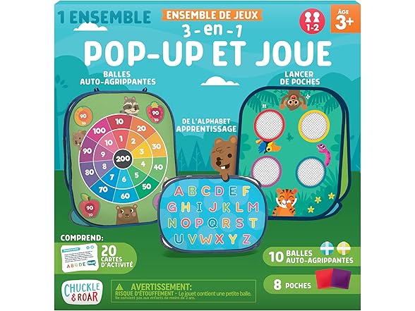 Chuckle & Roar - 3-in-1 Pop Up and Play Game Set