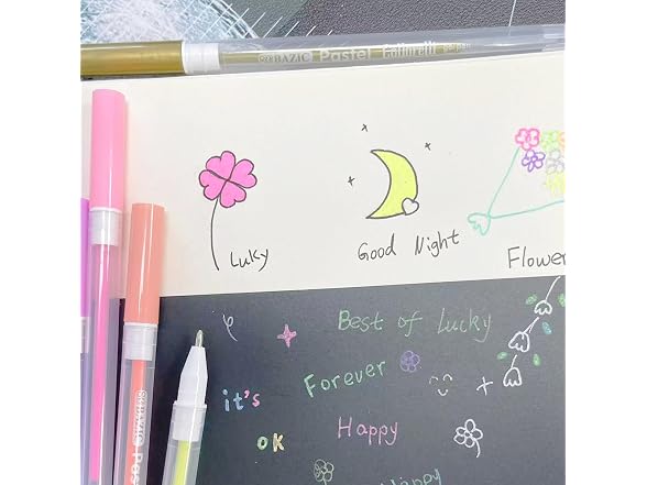 BAZIC 12 Pastel Color Collorelli Gel Pen