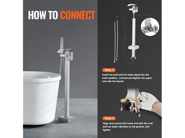 VEVOR Freestanding Bathtub Faucet
