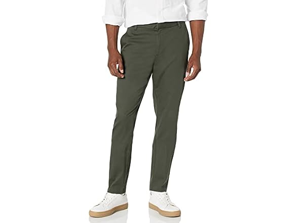 Amazon Essentials Men Slim-fit Flat-front Pant
