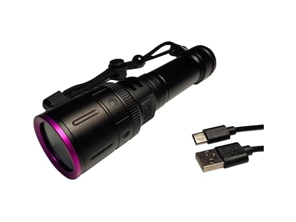365nm UV Blacklight 20W USB-C Recharg