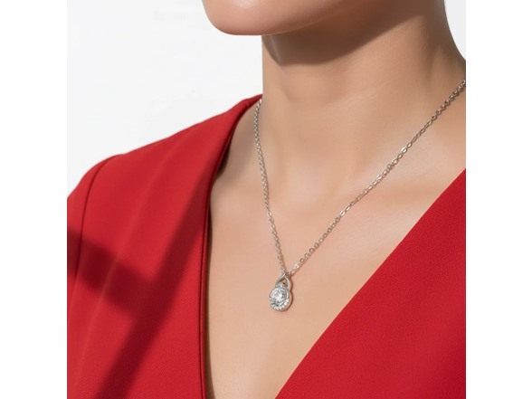 Moissanite Diamond Infinity Necklace