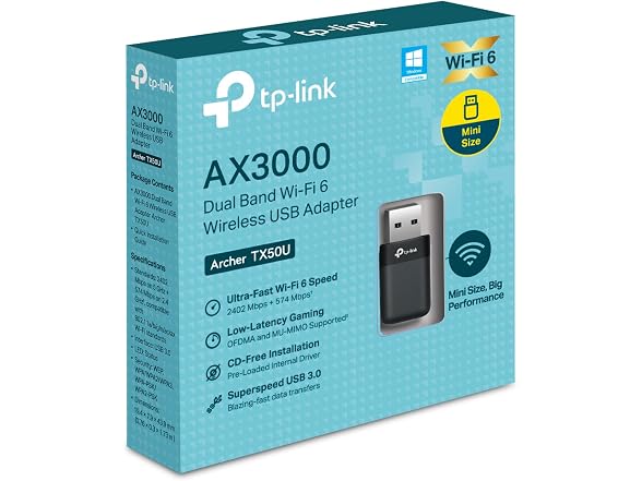 TP-Link AX3000 USB Wi-Fi 6 Adapter