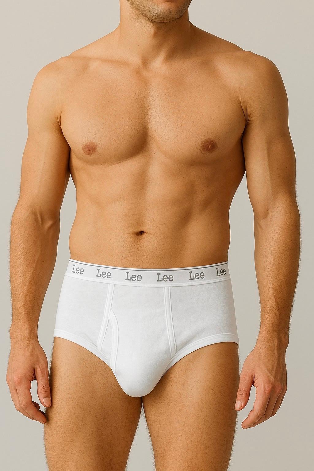 6-Pairs Lee Men's 100% Cotton Briefs - Gallery 7