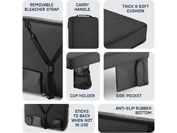 Alpcour 2PK Heated Stadium Seat Cushion