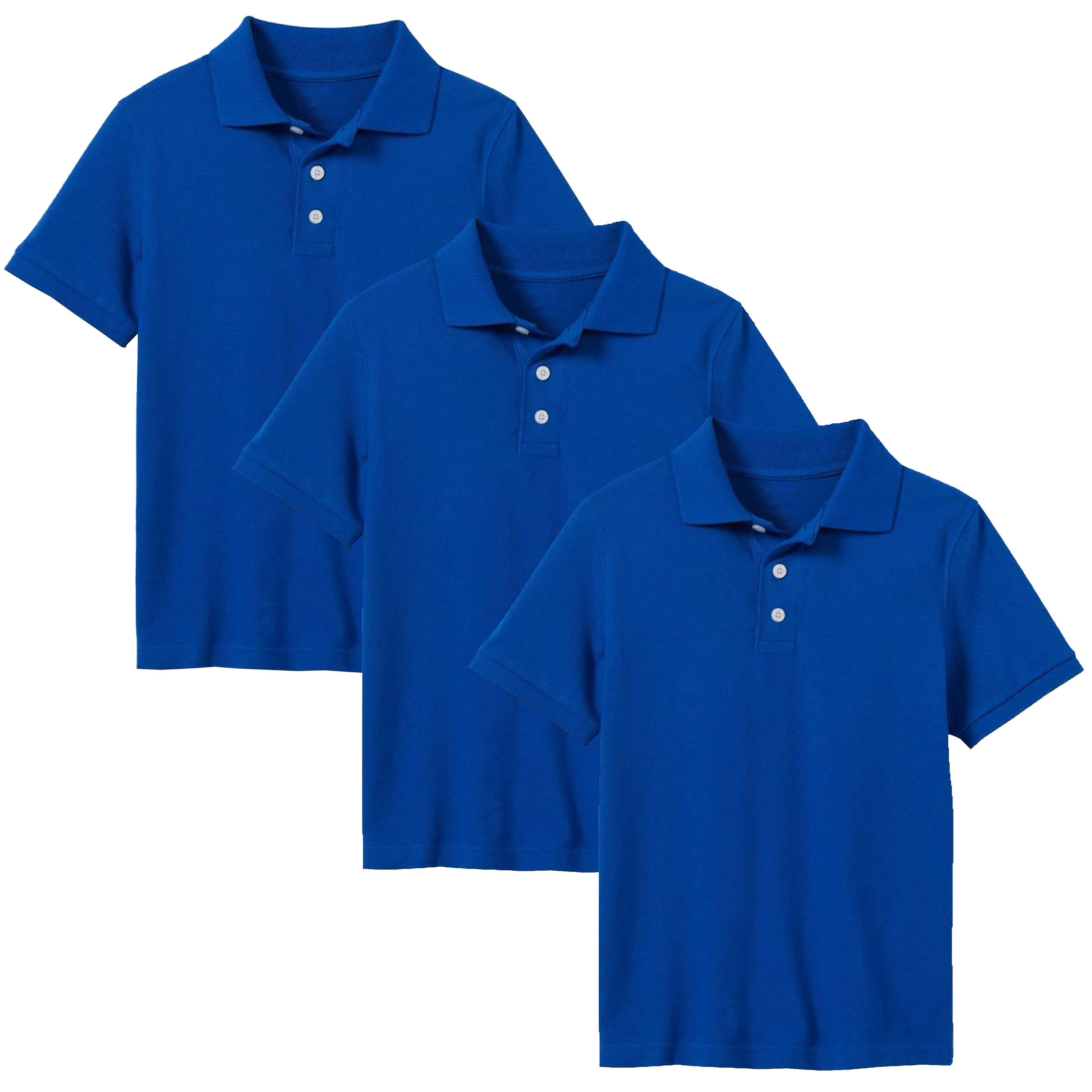 Boys 3PK Short Sleeve Uniform Polo - Gallery 25