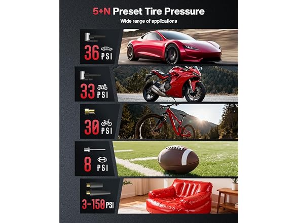 NUTCITY Portable Air Compressor for Car Tires