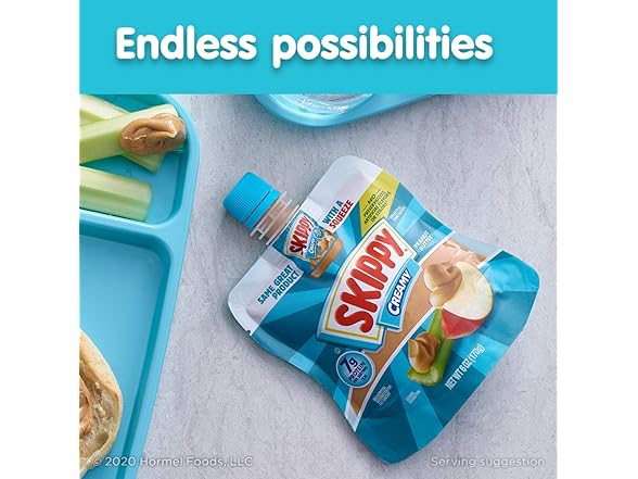 Skippy Squeeze Creamy Peanut Butter 6oz