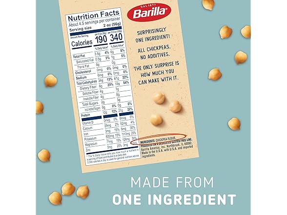 Barilla Chickpea Penne Pasta, 8.8 oz 