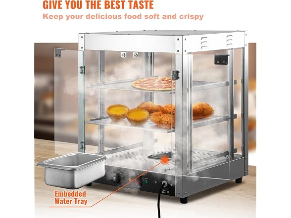 VEVOR Commercial Food Warmer Display, 3