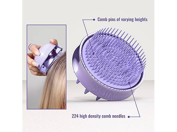 SHINLEA 2 in 1 Scalp Massager Purple