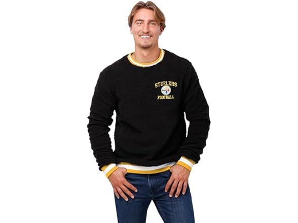 PITTSBURGH STEELERS (S) Sherpa Crewneck Sweater