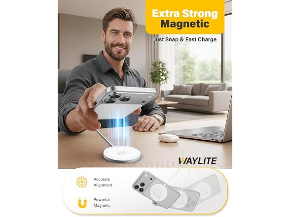 WayLite 25W Wireless MagSafe Charger