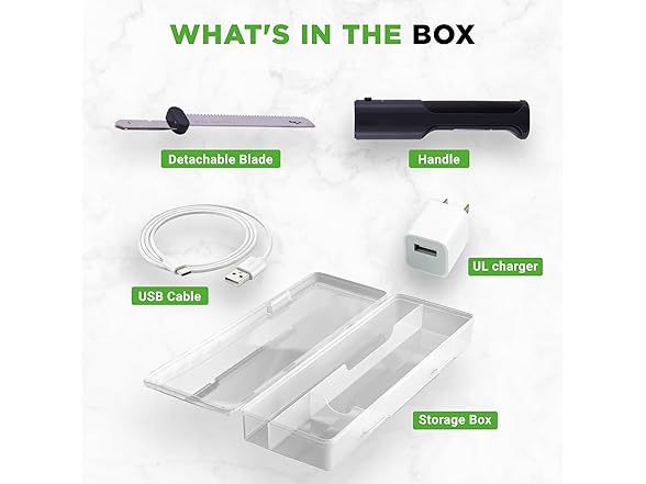 NutriChef Cordless Electric Knife- Black