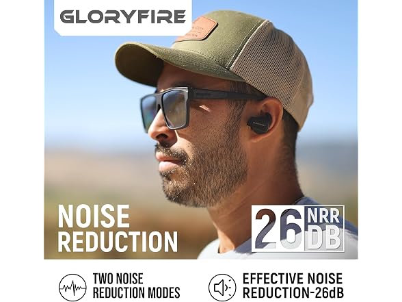 GLORYFIRE Ear Plugs for Shooting 26dB