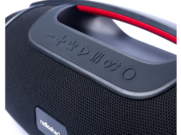 RadioShack 80W Bluetooth Boombox Speaker – IPX5 Waterproof, RGB Lights