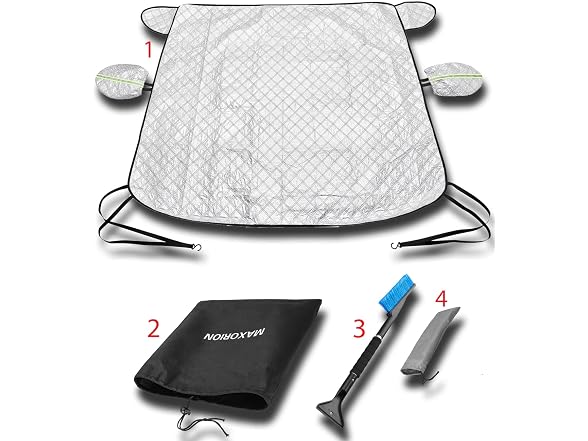 MAXORION Custom Fit Windshield Snow Cover for Duty