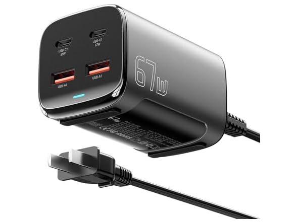Essager 4-Ports 67W GaN USB-C Charging Station