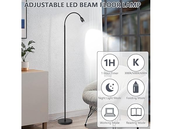 AUZONIMICS Reading Floor Lamp
