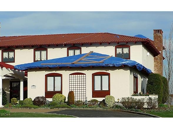 Kotap 50 x 50 Ft. All-Purpose Multi-Use Protection/Coverage 5-mil Poly Tarp