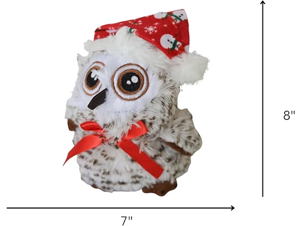 Holiday Baby Owl Baby Plush Dog Toy