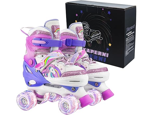 Xaperni Kids' Light-Up Roller Skates