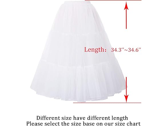 Grace Karin Women (S) Petticoat Crinoline Length