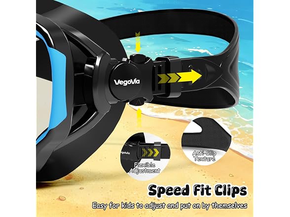 VegoVia Kids Swim Goggles W/ Nose Cover