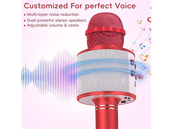 KIDWILL Wireless Karaoke Microphone