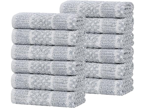 Superior 12PC Naples Face Towels