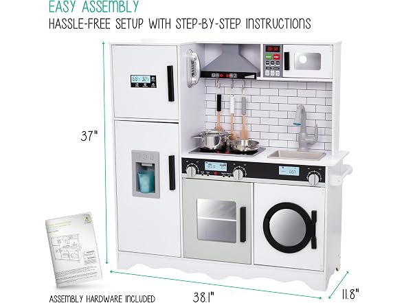 White Wooden Kitchen Playset