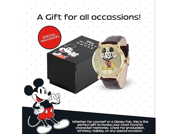 Disney Mickey Mouse Articulating Hands Watch
