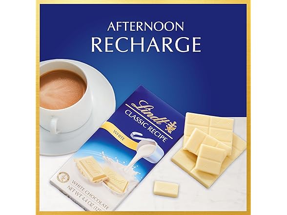 Lindt White Chocolate Bar, 4.4oz